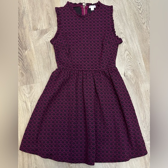 Xhiliration Purple and Black Brocade Sleeveless Mini Dress size XS - Picture 4 of 9